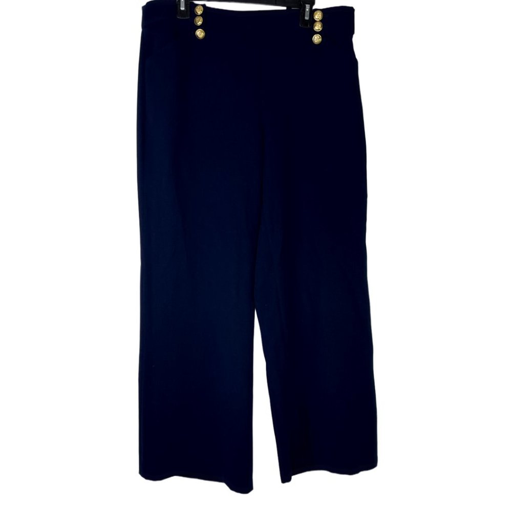 Women Navy Blue Wide Leg Size:18